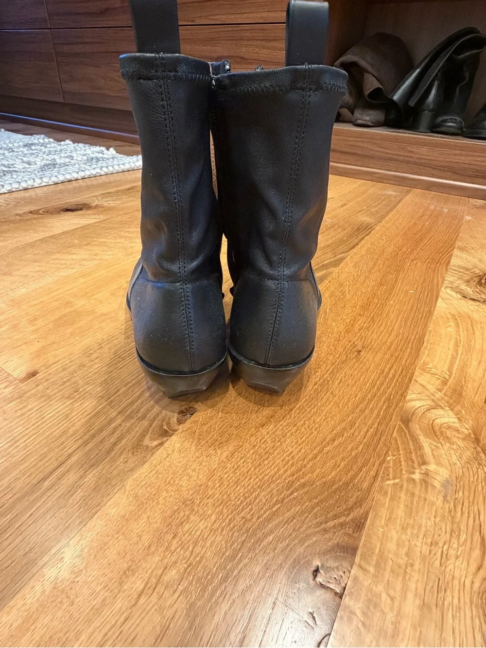 Madewell Black Leather Ankle Booties